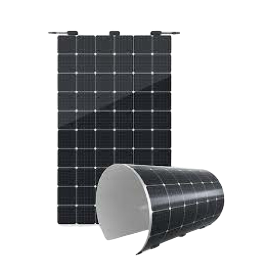 Flexibel opgerold zonnepaneel