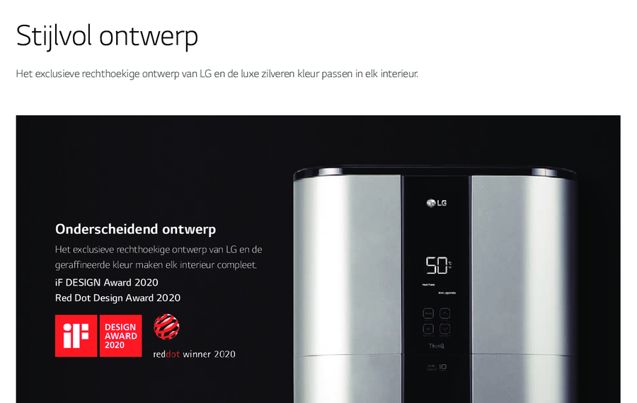 Warmtepompboiler designserie